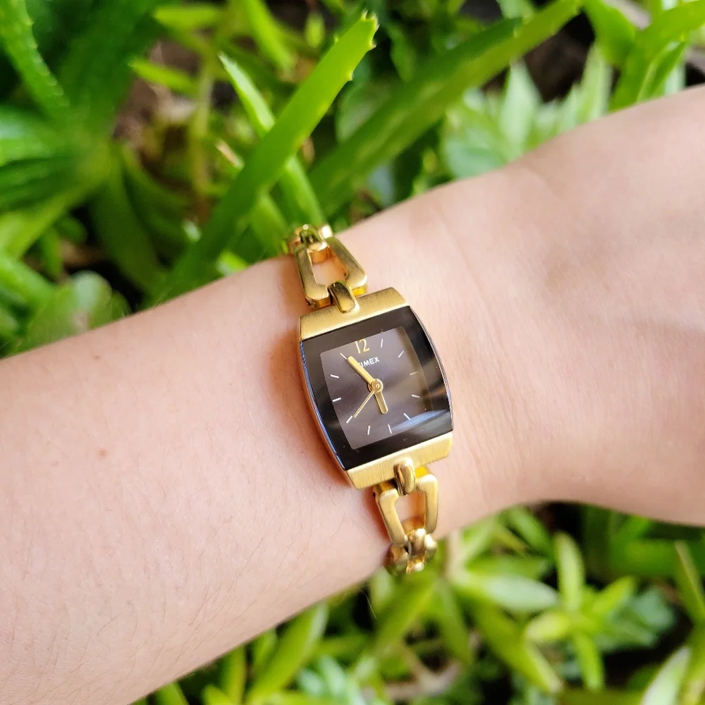 Like New Gold Timex Modern Vintage Style Watch